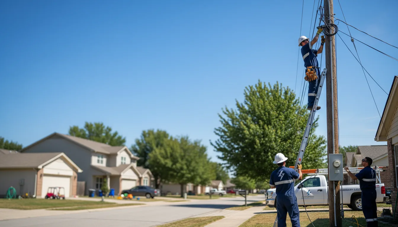 Residential electrician providing installation services in Checotah, OK